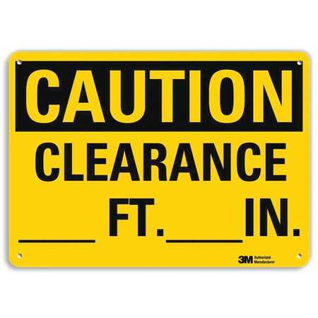 Caution Sign,10" W,7" H,0.040" Thick (1