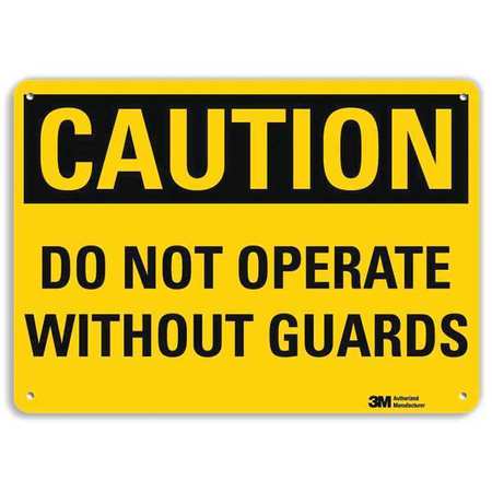 Caution Sign,10" W X 7" H,0.055" Thick (