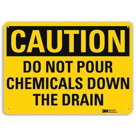 Caution Sign,10" W X 7" H,0.055" Thick (