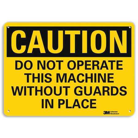 Caution Sign,10" W,7" H,0.040" Thick (1