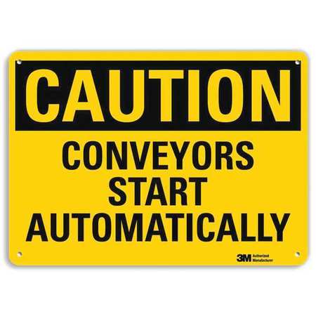 Caution Sign,10" W X 7" H,0.055" Thick (