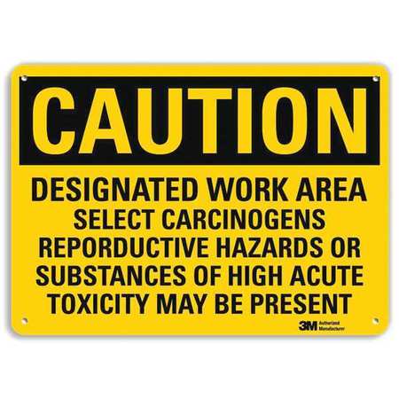 Caution Sign,10" W,7" H,0.040" Thick (1