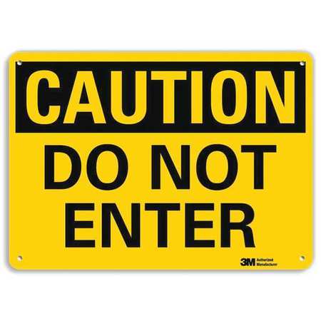 Caution Sign,10" W X 7" H,0.055" Thick (