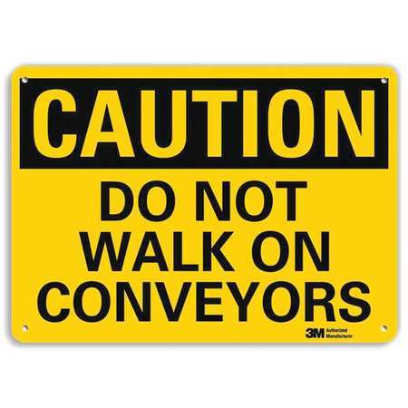 Caution Sign,10" W X 7" H,0.055" Thick (