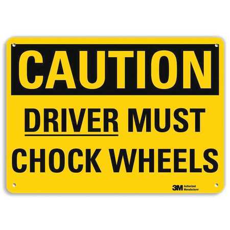 Caution Sign,10" W X 7" H,0.055" Thick (