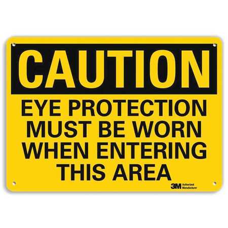 Caution Sign,10" W X 7" H,0.055" Thick (