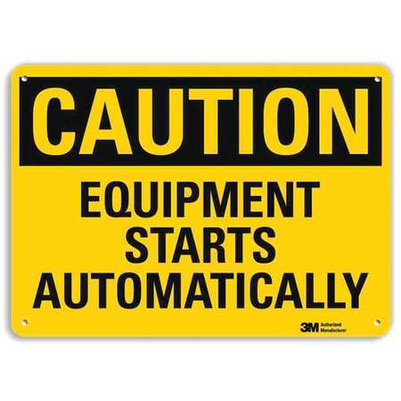 Caution Sign,10" W,7" H,0.040" Thick (1