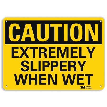 Caution Sign,10" W,7" H,0.040" Thick (1