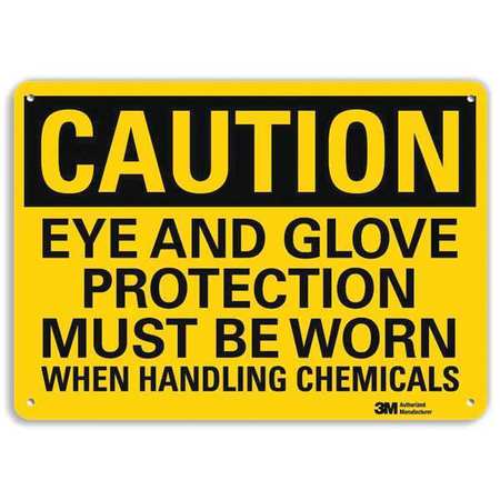 Caution Sign,10" W X 7" H,0.055" Thick (