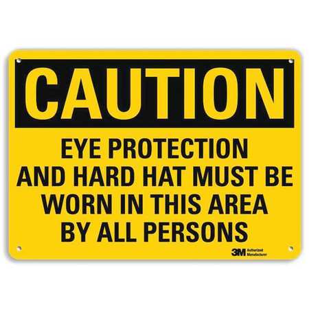 Caution Sign,10" W X 7" H,0.055" Thick (