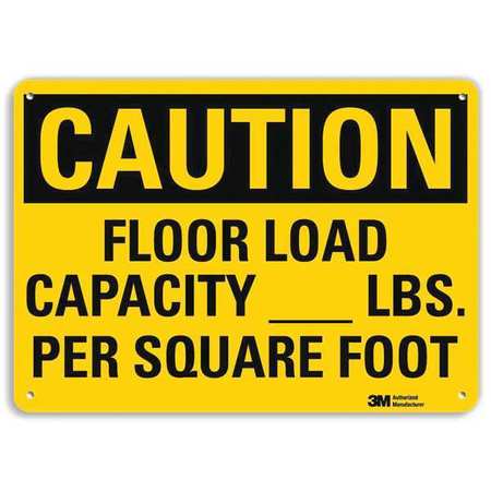 Caution Sign,10" W,7" H,0.040" Thick (1