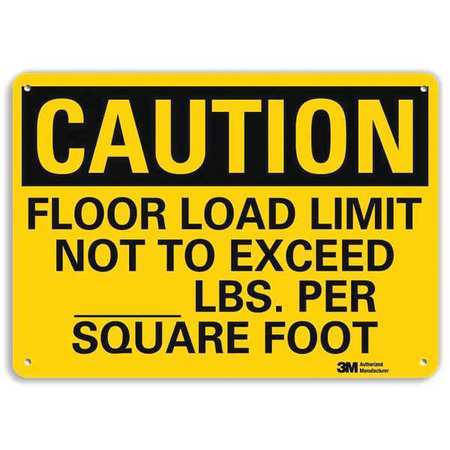 Caution Sign,10" W,7" H,0.040" Thick (1