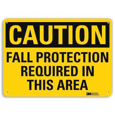 Caution Sign,10" W X 7" H,0.055" Thick (