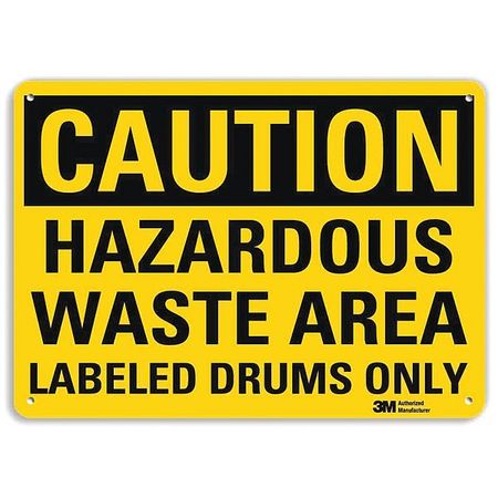 Caution Sign,10" W,7" H,0.040" Thick (1