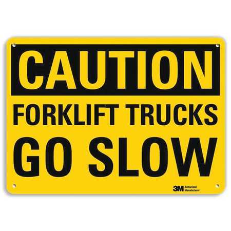 Caution Sign,10" W,7" H,0.040" Thick (1