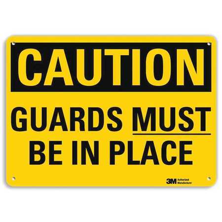 Caution Sign,10" W X 7" H,0.055" Thick (