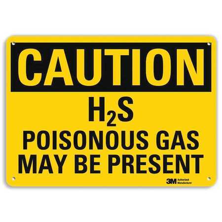 Caution Sign,10" W X 7" H,0.055" Thick (