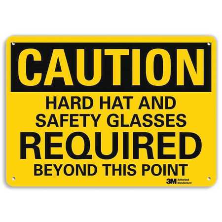 Caution Sign,10" W,7" H,0.040" Thick (1