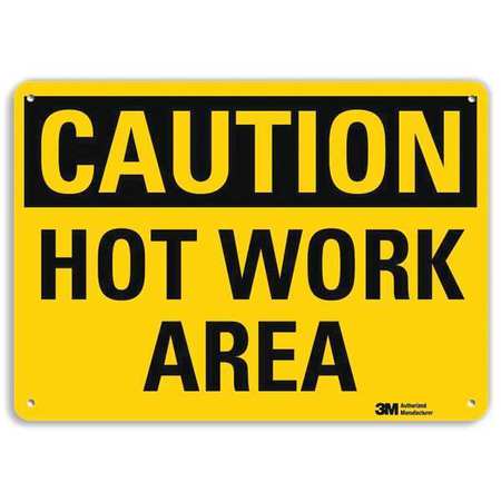 Caution Sign,10" W,7" H,0.040" Thick (1