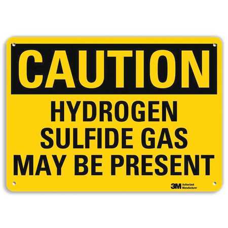 Caution Sign,10" W X 7" H,0.055" Thick (