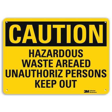 Caution Sign,10" W,7" H,0.040" Thick (1