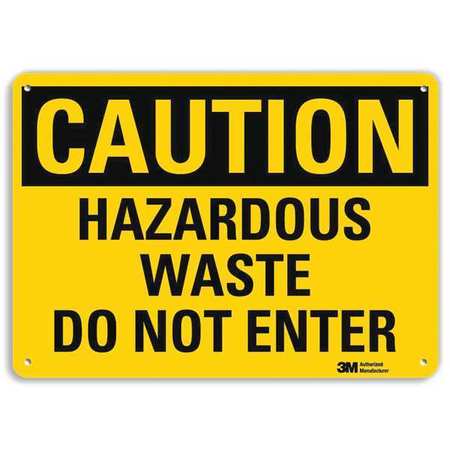 Caution Sign,10" W,7" H,0.040" Thick (1