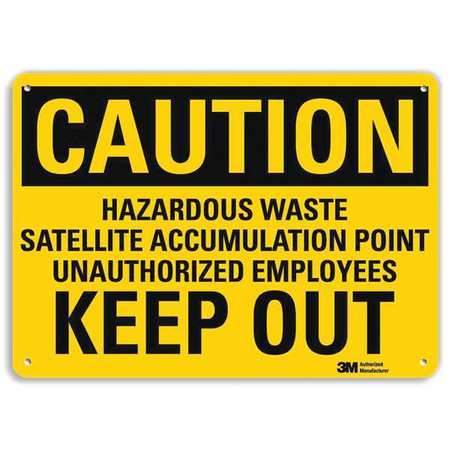 Caution Sign,10" W,7" H,0.040" Thick (1