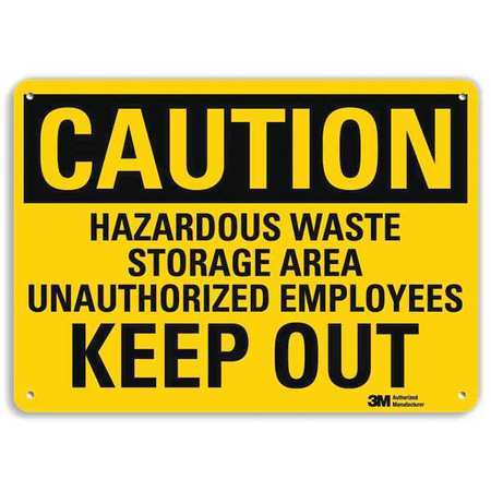 Caution Sign,10" W,7" H,0.040" Thick (1