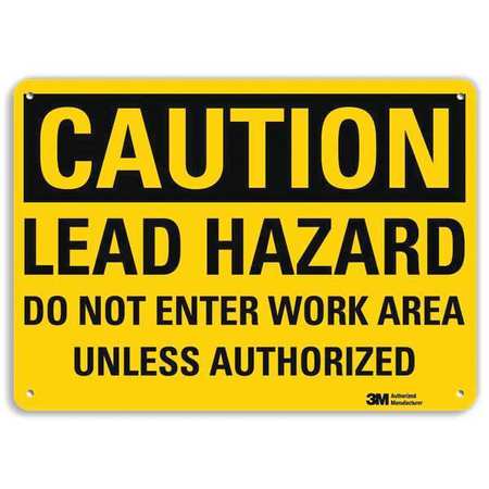 Caution Sign,10" W,7" H,0.040" Thick (1