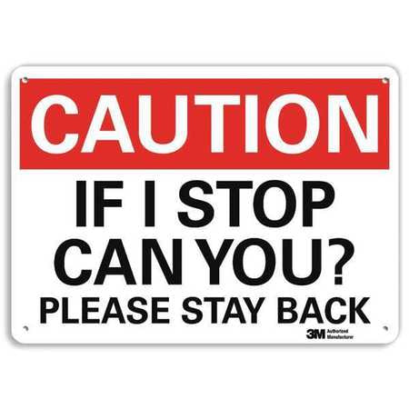 Caution Sign,10" W X 7" H,0.055" Thick (