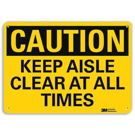 Caution Sign,10" W X 7" H,0.055" Thick (