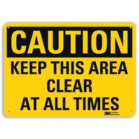 Caution Sign,10" W X 7" H,0.055" Thick (