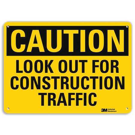 Caution Sign,10" W,7" H,0.040" Thick (1