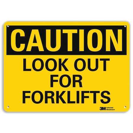 Caution Sign,10" W,7" H,0.040" Thick (1