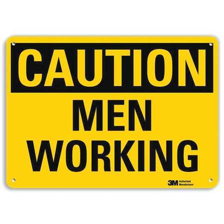 Caution Sign,10" W X 7" H,0.055" Thick (