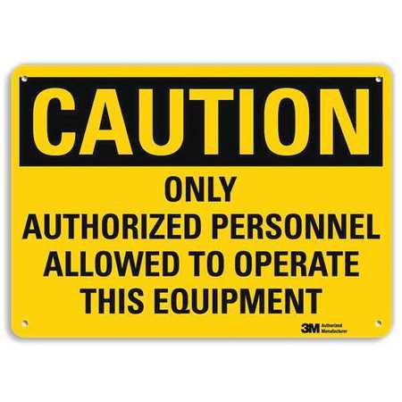 Caution Sign,10" W,7" H,0.040" Thick (1