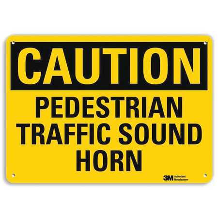 Caution Sign,10" W,7" H,0.040" Thick (1