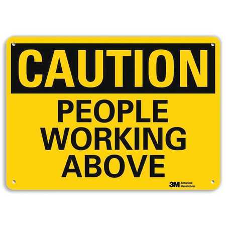 Caution Sign,10" W,7" H,0.040" Thick (1