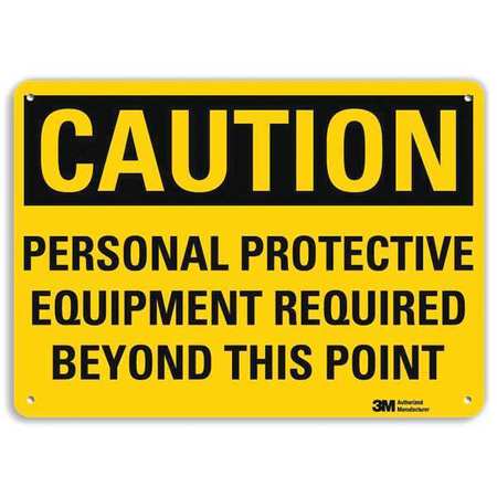 Caution Sign,10" W,7" H,0.040" Thick (1