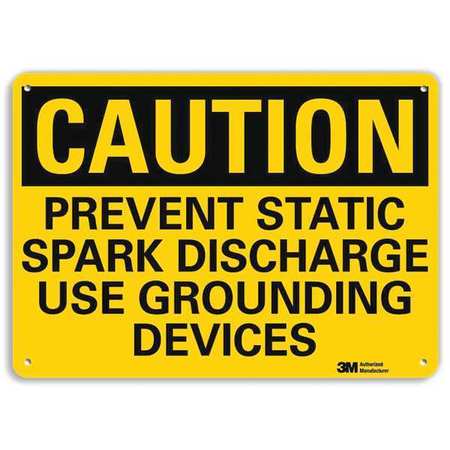 Caution Sign,10" W,7" H,0.040" Thick (1