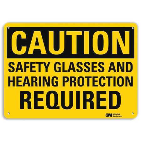 Caution Sign,10" W,7" H,0.040" Thick (1