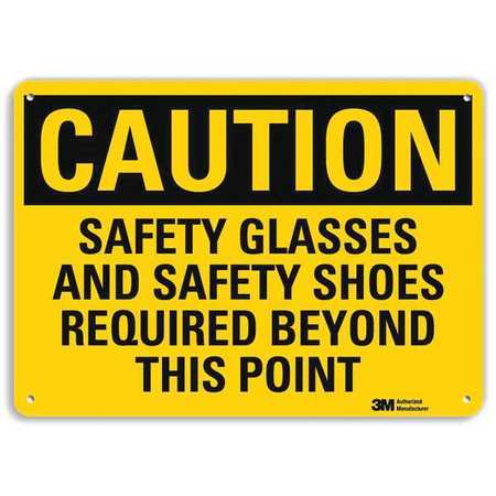 Caution Sign,10" W,7" H,0.040" Thick (1