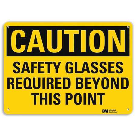 Caution Sign,10" W,7" H,0.040" Thick (1