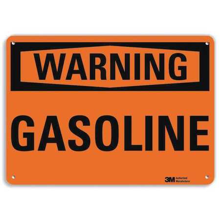 Warning Sign,warning Gasoline,10 In. H (