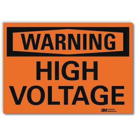 Warning Sign,high Voltage,surface,5 In H