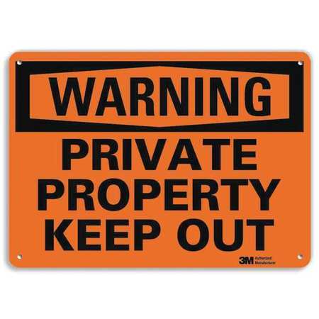 Admittance Sign,private Property,10 In H