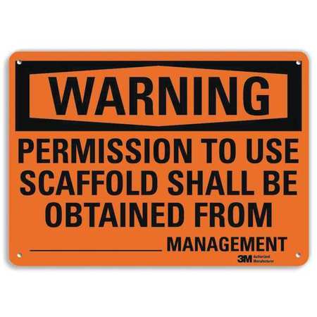 Warning Sign,personal Protection,14 In W