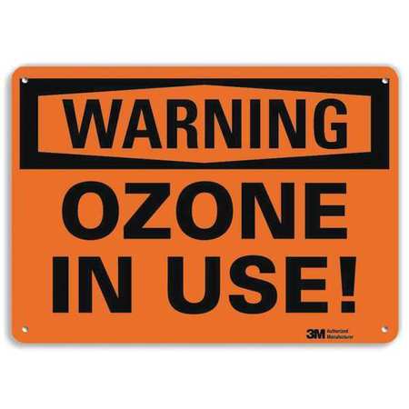 Warning Sign,ozone In Use,10inh X 14inw