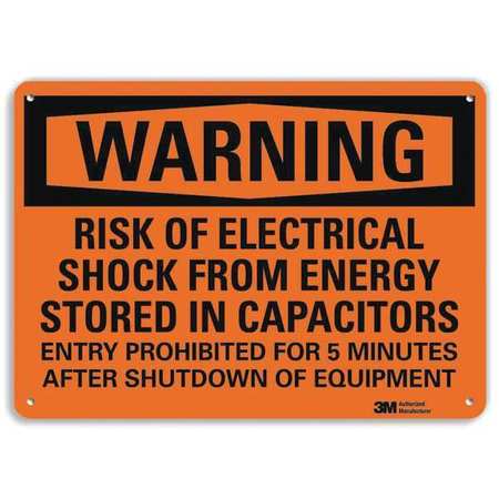 Warning Sign,electrical Shock Risk,10inh