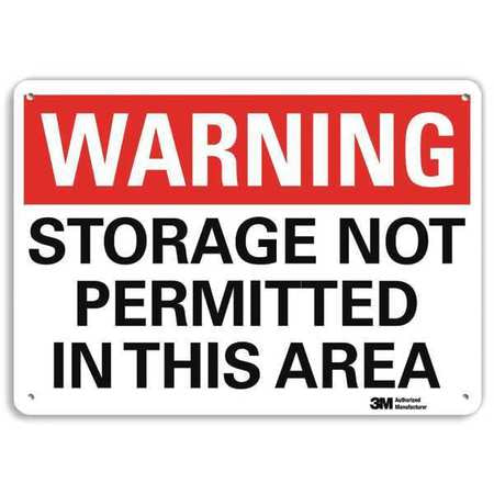 Warning Sign,storage Not Permitted,10inh